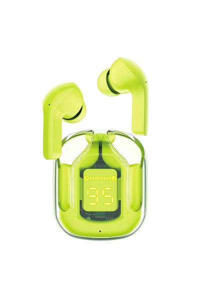 Acefast Căști Bluetooth fără fir, AceFast T6, BT 5.0, TWS, stație de încărcare USB-C, IPX4, verde