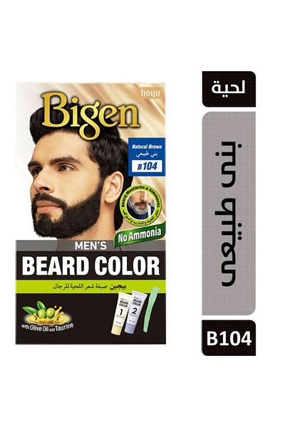 Bigen Speedy Bigen Men's Beard Dye - Natural Brown 104