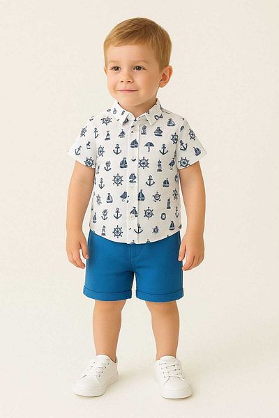 gigigiyim Anchor Detailed Shirt Boy's Suit