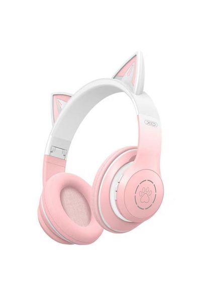 REDz Accessories Xo-be38 Cat Ear Bluetooth Headphones, Gaming, 300mah, 6.5 Hours Battery Life, Colorful Led, Pink