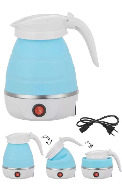 Berdina Home Katlanabilir Silikonlu Elektrikli Su Isıtıcısı Kamp Piknik Su Isıtıcı Taşınabilir Mini Kettle