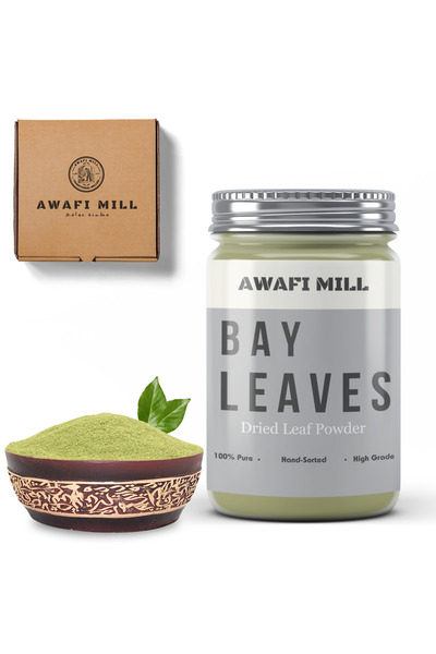 AWAFI MILL مسحوق ورق الغار | تيج باتا - زجاجة ١٠٠ غرام / ٣.٥ أونصة