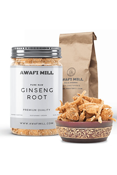 AWAFI MILL جذر الجينسنغ | باناكس الجينسنغ - زجاجة ١٠٠ غرام / ٣.٥ أونصة