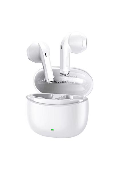 REDz Accessories Căști Bluetooth Remax W26, autonomie baterie 4 ore, capacitate 250 mAh, alb