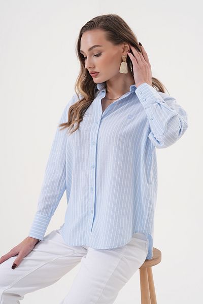 Catto Peak Shirt - Blue - Regular fit