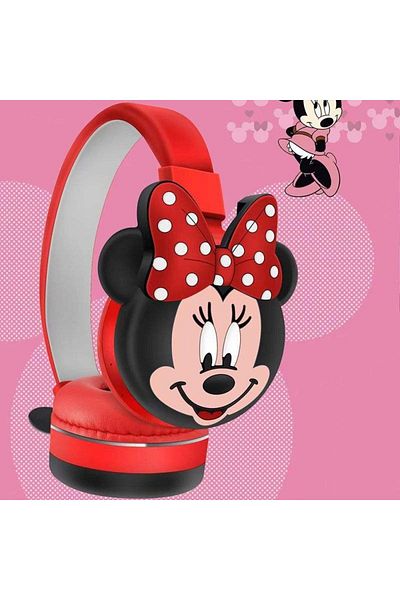 Generic Kids Wireless Bluetooth Headset AH806L( Red) | Foldable, Safe Volume, Fun Design, Lightweight