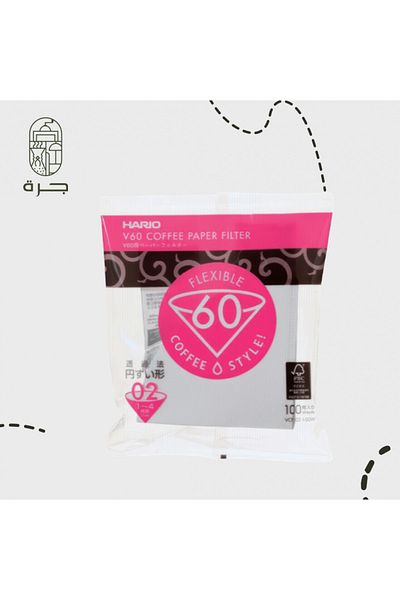 Jarrah Hario V60 Filters Size 02 100 Jar Filters