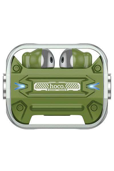 REDz Accessories Căști wireless Bluetooth Hoco EW55, Bluetooth 5.3, 300 mAh, Verde Militar