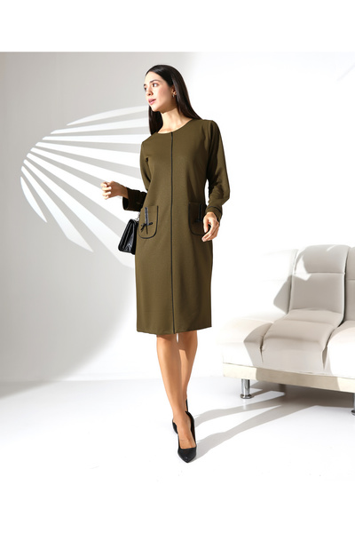 QARA Pocket and Sleeve Dress