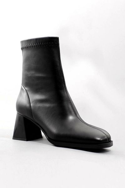 Lio Shoes Cizme de damă Cizme elastice negre cu toc gros