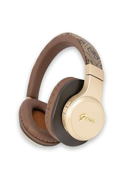 REDz Accessories Căști wireless Guess, Bluetooth, 4G Script, maro