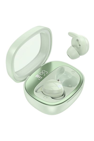 REDz Accessories Căști Bluetooth Hoco EW65 Shadow, capacitate 500mAh, autonomie baterie 4 ore, afișaj digital, verde
