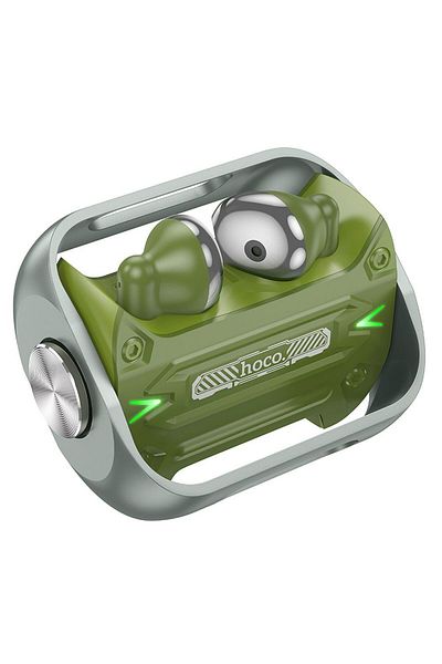 REDz Accessories Căști wireless Bluetooth Hoco EW55, Bluetooth 5.3, 300 mAh, Verde Militar