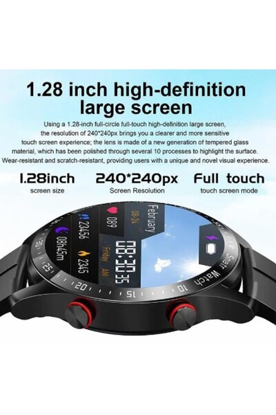 REDz Accessories Smart Watch, SmartWatch Model HW20, IPS screen, Weather Functions, Heart Rate, Call, White