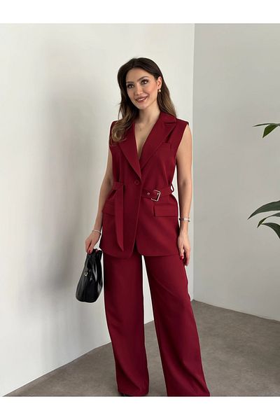 VOLT CLOTHİNG Set de vestă cu centură pentru femei