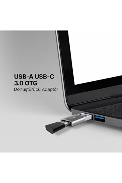Ttec ARYA MAĞAZAM Ingenuity Mini OTG Adaptör USB 3.1 to Type-C, Siyah