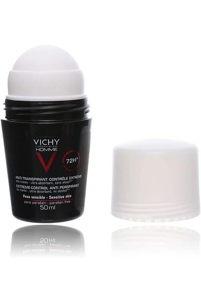VISHAY Vichy Men Roll-On Deodorant Ultra Control 72H 50ml Unscented