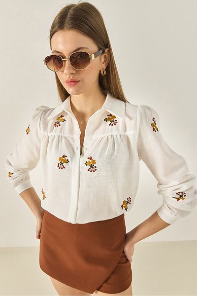 Bianco Lucci Shirt - White - Straight