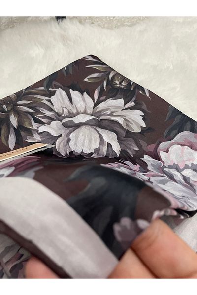 Bona Sera Crystal Flower Pattern Scarf