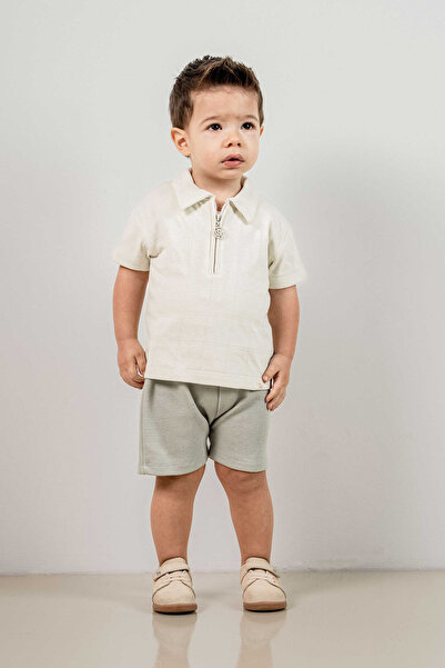 bombe Baby Boy Bottom Top Double Set Cream