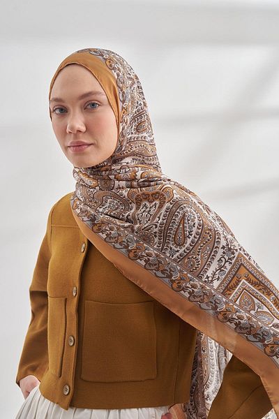 ARMANDA Ethnic Voile Σάλι Πασμίνας - Χρυσό - 6035- 94