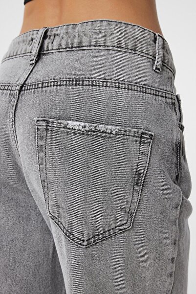 Antioch Light Gray High Waist Women's Jean