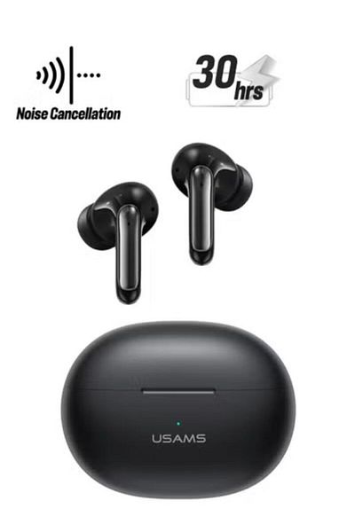 Usams XD18 TWS Earbuds BT5.3 Dual-mic Sonic Bass Waterproof 30+ Hours Gaming Comfort Fit (White)