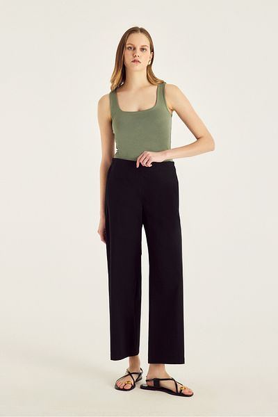 Naramaxx Ankle Length Poplin Trousers