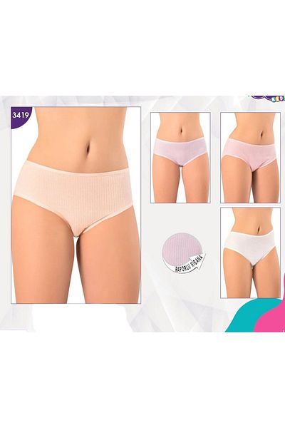 Tatty Underwear Kota Girl's Report Ribbed 4-Piece Panties