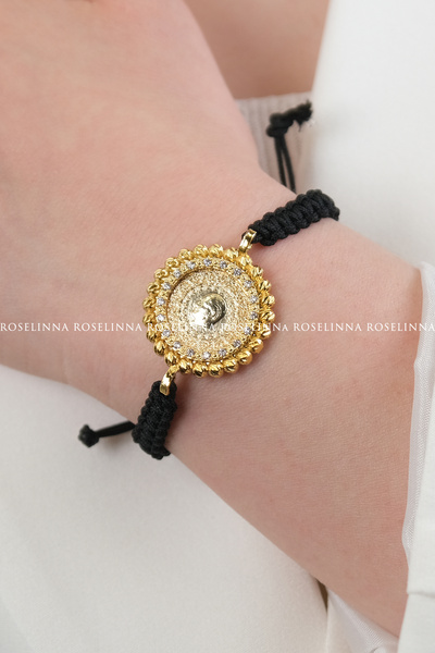 ROSELİNNA سوار ربع مطوي، سوار ربع بسلسلة سوداء قابلة للتعديل |   نموذج دوريكا