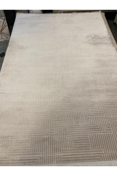 KARAR HALI Düz gri sade parlak halı