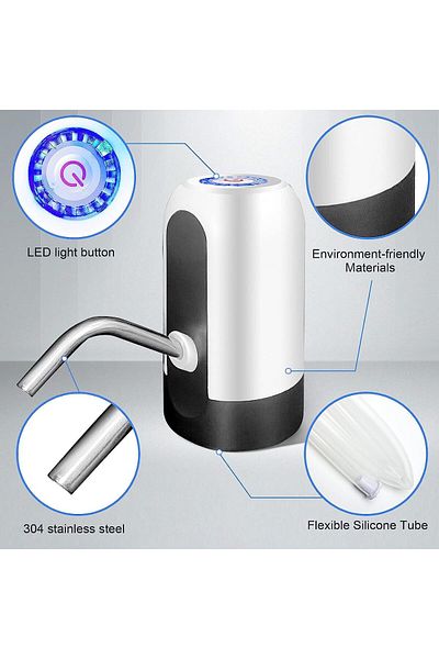 UHM USB Rechargeable 5 Gallon Water Bottle Portable Water Dispenser for Home, Office & Outdoor Use