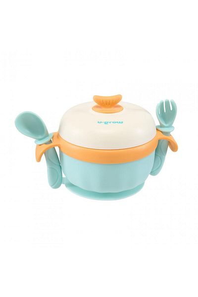 U-Grow Baby feeding items Thermal bowl, blue, U-Grow
