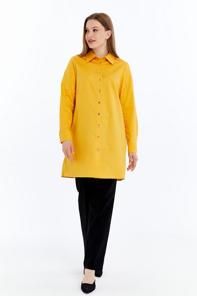 Gold Moda Renk Tesettür Mustard Tunic