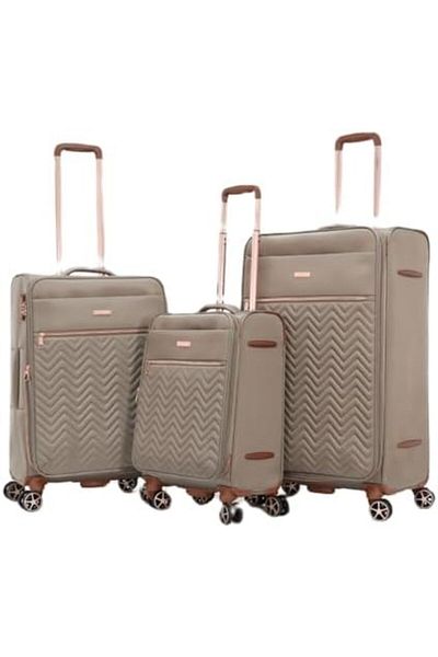 AMERICAN FLYER Double Spinner Luggage With Number Lock For All Tastes (3, KHAKI)