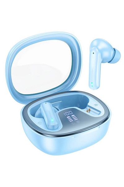 REDz Accessories Căști wireless Hoco EQ6, capacitate 320mAh, Bluetooth 5.3 TWS, albastre
