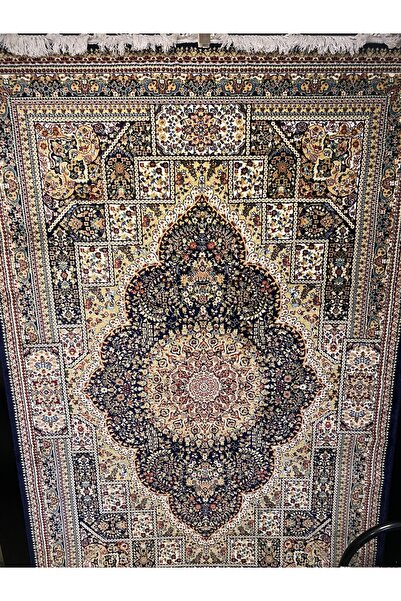 KARAR HALI Lacivertli ipek yün halı