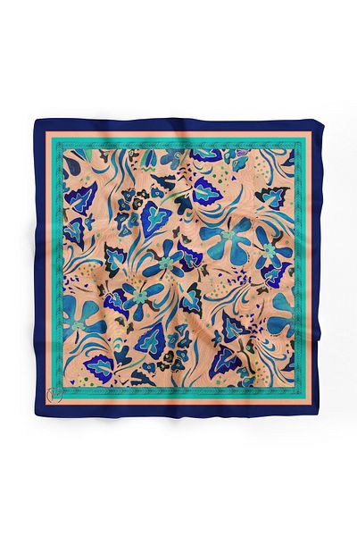 TUA Flowers in the Night Patterned Bandana/Scarf