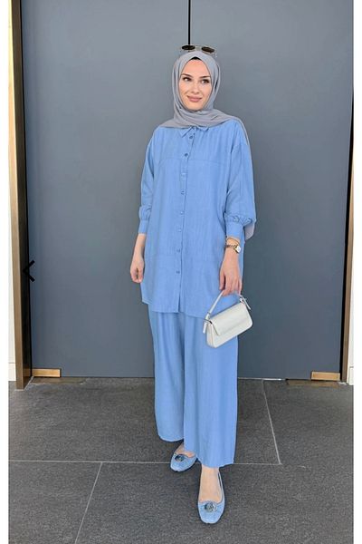 MODA Hijab Shirt Pants Suit