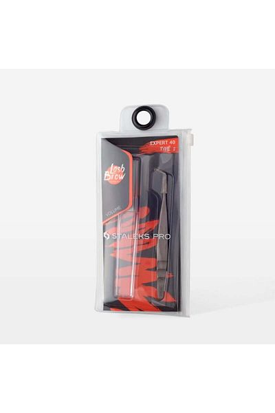 STALEKS Expert 40 Type 2 - 70' Professional Eyelash Tweezers (L-Shaped)