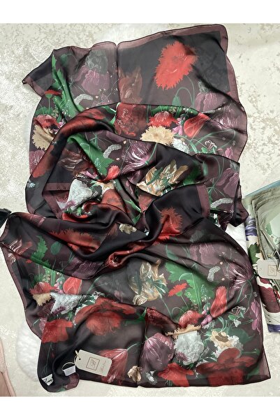 Bona Sera Çiçek desenli kristal şal