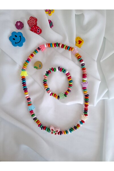 İPAR AKSESUAR Girl's Necklace and Bracelet Set