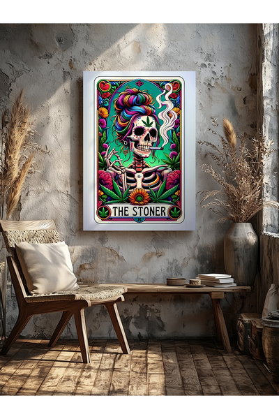 visdora Декоративна женска скелетна картина за домашен офис, кухня, хол, стена