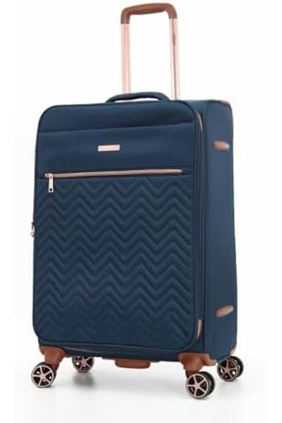 AMERICAN FLYER Double Spinner Luggage With Digital Lock For All Tastes (3, NAVY)