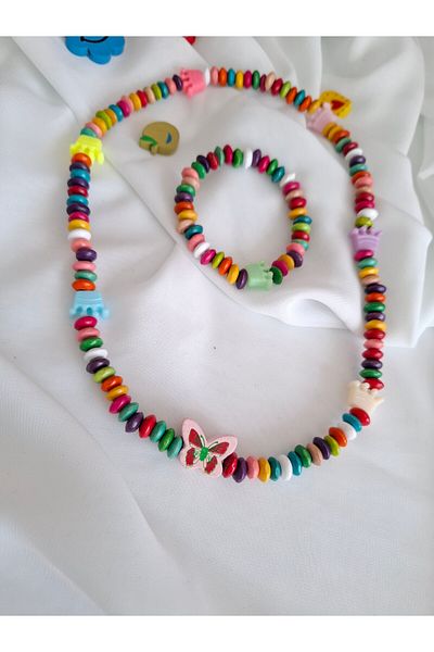 İPAR AKSESUAR Girl's Necklace and Bracelet Set