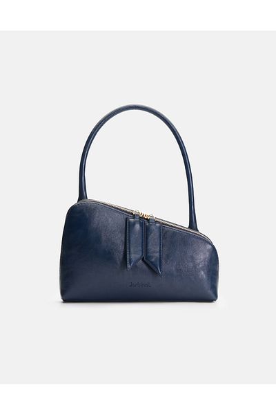 Jorbinol Geantă de umăr Lena cu fermoar STD bleumarin