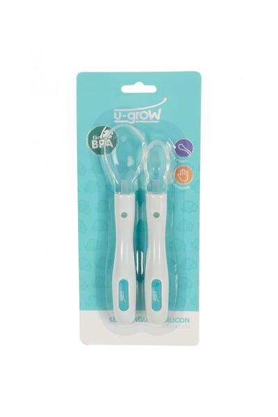 U-Grow Set de 2 linguri U-Grow U1154-SPN, Silicon