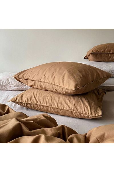 BACK COMFORT Soft Cotton Pillowcase Set - 2 Pieces - Multicolor - Washable & Durable