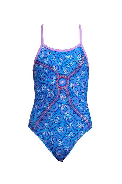FUNKİTA Funkita Ss Sea Dreams Girls Single Strap Swim Trunks |   Colorful and Comfortable Design