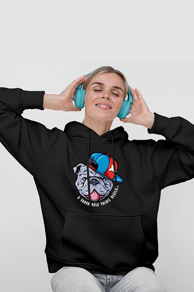 Pisa Art Bulldog Printed - Unisex Φούτερ με κουκούλα Hoddie